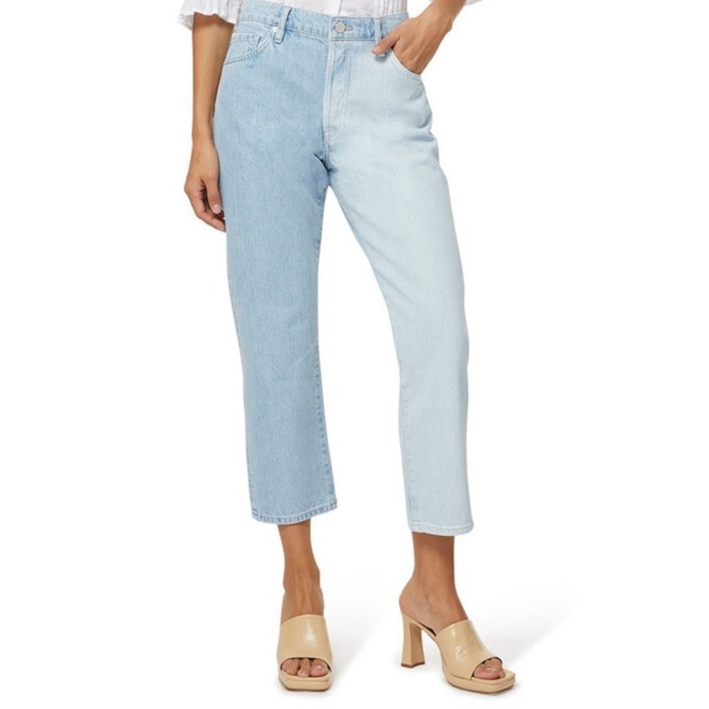 NWT Frame Denim Le Slouch Crop Jeans in Splitscreen